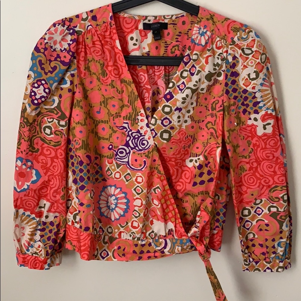NWT Jcrew Wrap Top